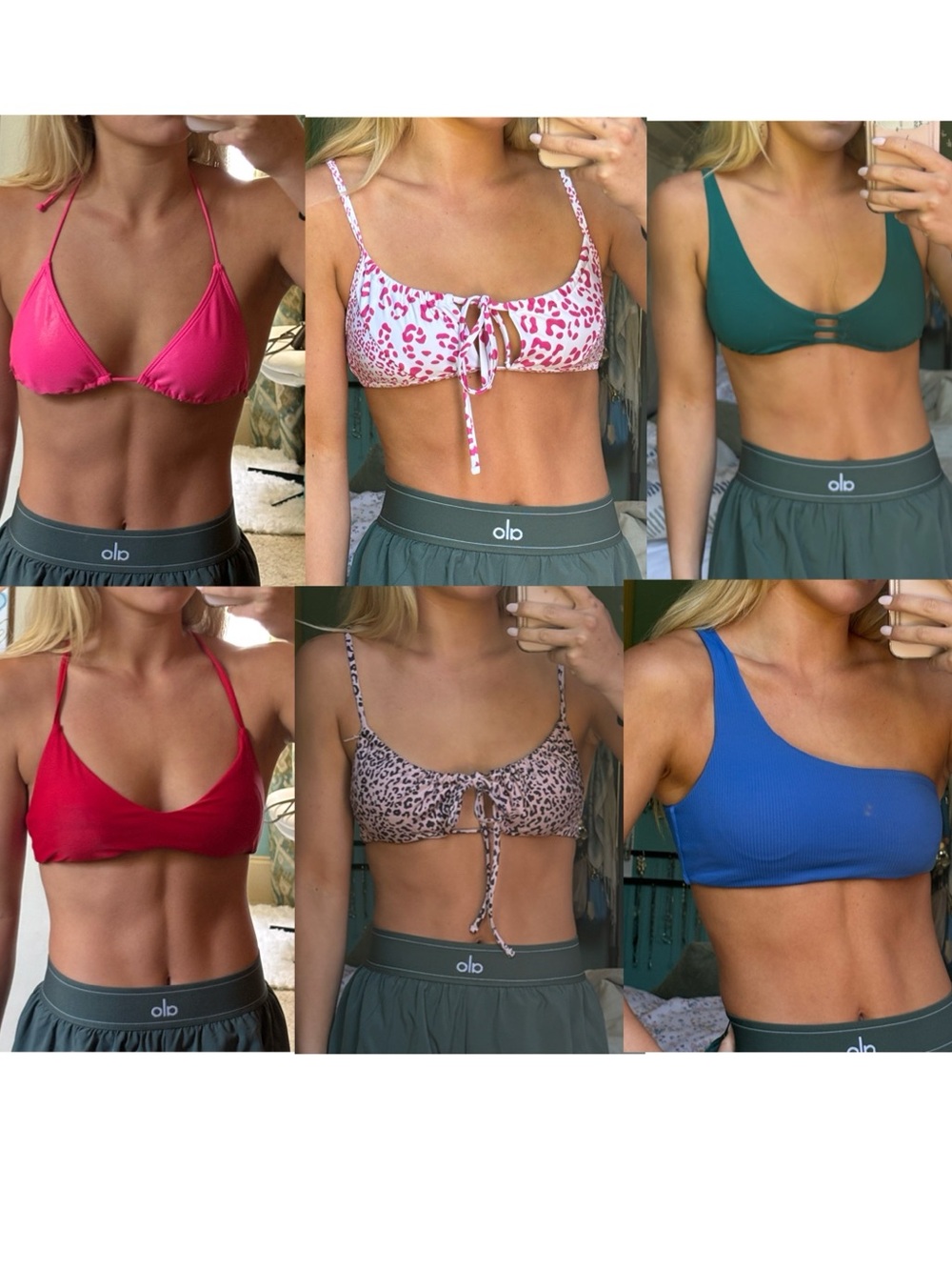 BUNDLE of 6 assorted bikini tops!!!